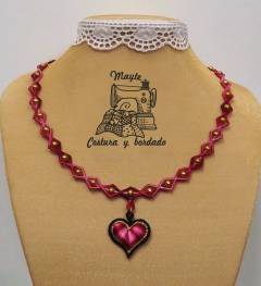 collar corazon 3d